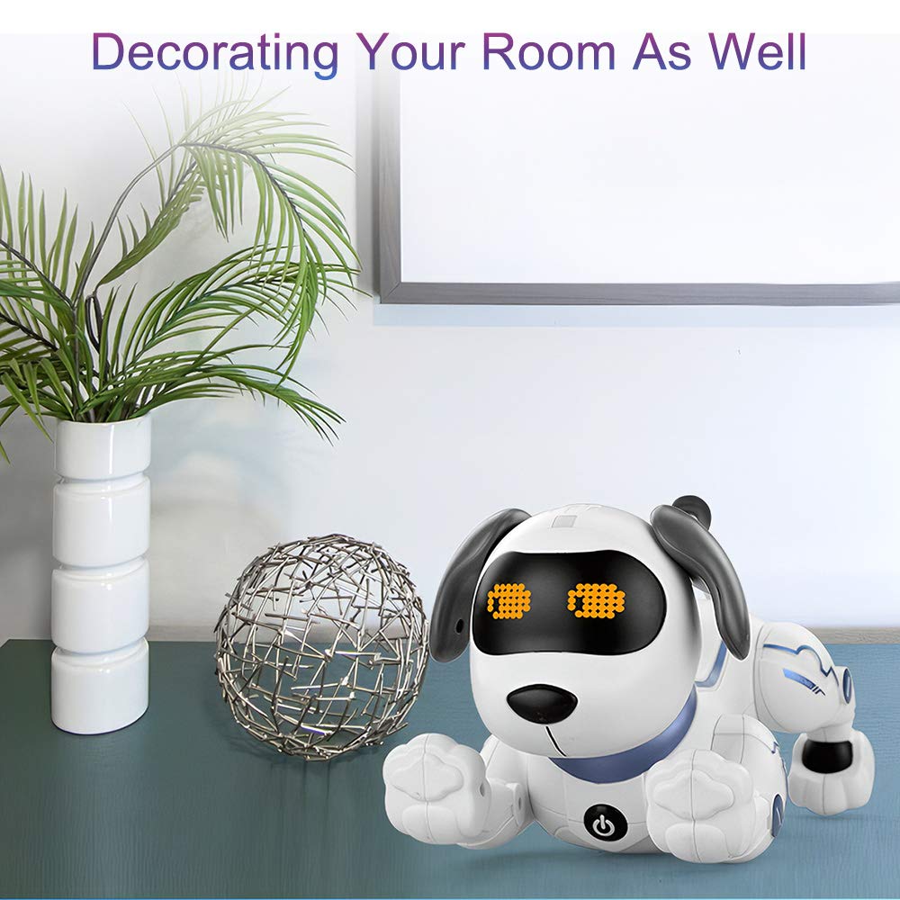 Goolsky LE Neng zabawka K16A elektroniczna zabawka dla zwierząt domowych, robot wyczynowy dla psa, dog Voice Command programowalny czujnik dotykowy z muzyką, piosenka, zabawka dla dzieci na urodziny