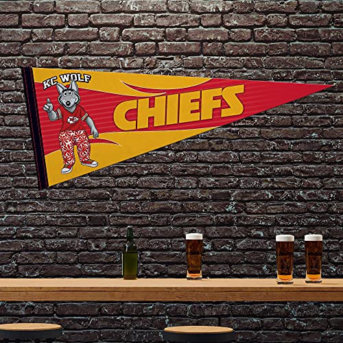 Image of Rico Industries NFL Football Mascot inch 12 inch x 30 inch Felt Wall Decor Pennant - Great for Home /Bed Room /Man Cave Decor