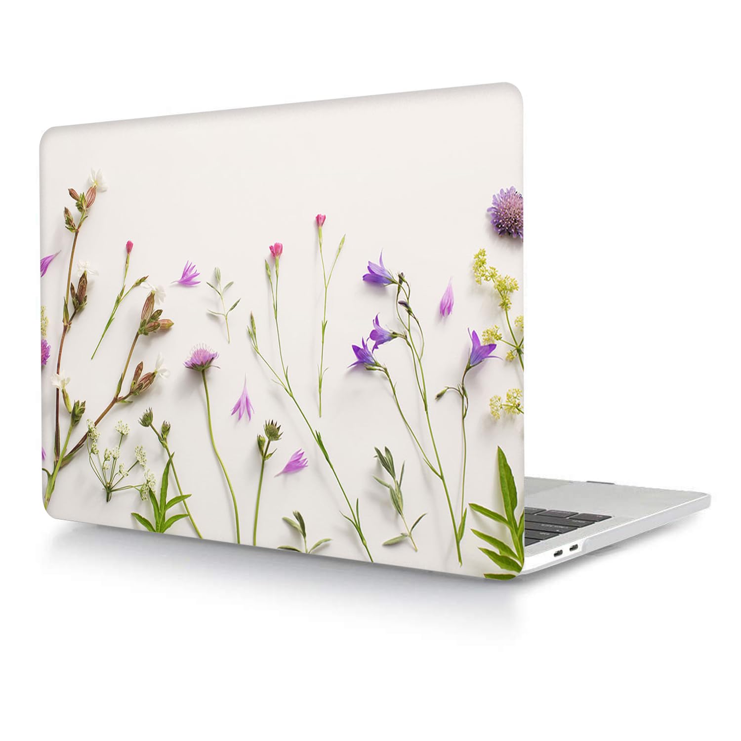 Coque Compatible avec MacBook 12 Pouces 2017 2016 2015 Version A1534 avec Retina Display, Étui Rigide Protecteur en Plastique et Housse de Clavier, Floral