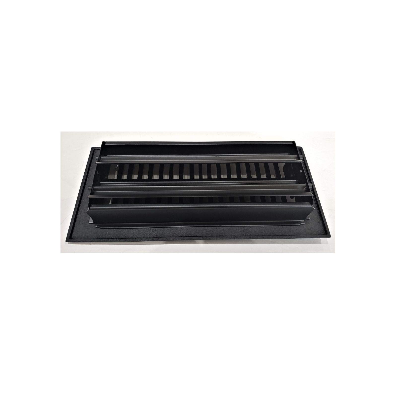 Bodenregister Aus Aluminiumguss – 10,2x25,4cm, Satin-Finish, Mit Abnehmbarem Metalldämpfer