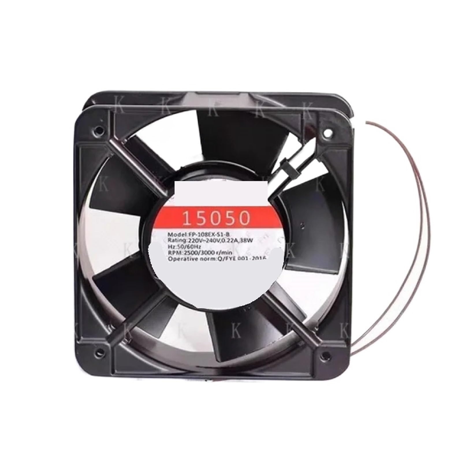 FP-108EX-SI-B 15050 220V-240VAC 0.22A 38W 15CM Ball Copper Wire Cooling Fan