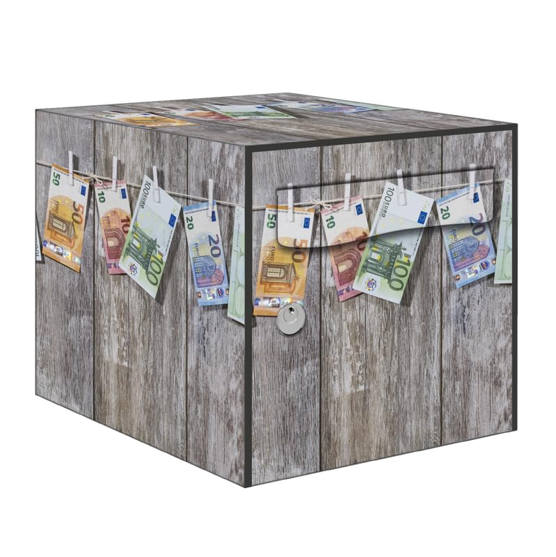 Sticker Boîte aux lettres Billet Euro Kit complet 5 Faces avec Epingles de fixation