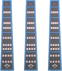 3 peças de guia de dedo de violino 4/4 adesivos de notas de escala de violino, adesivo de dedo para iniciantes de violino para aprendizagem em escala