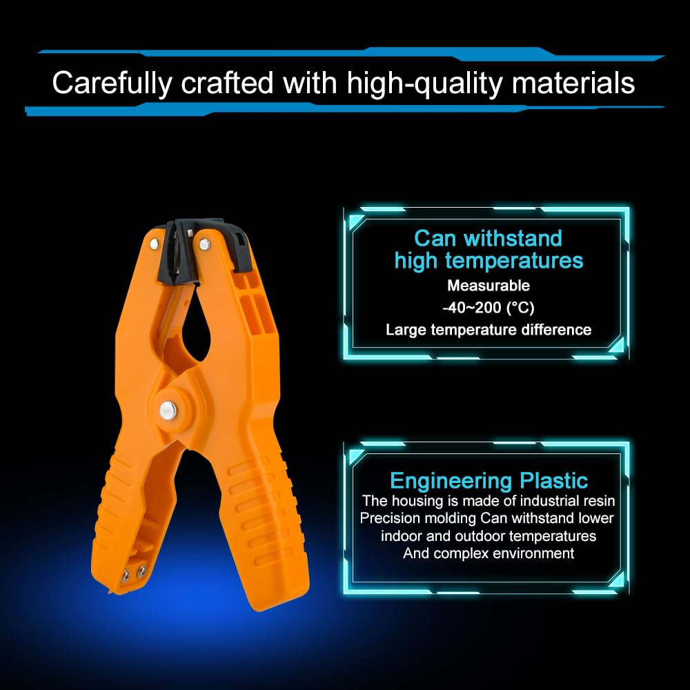 LINXINO LM55 Digital Temperature Clamp Meter - HVAC Thermometer With Waveform Display