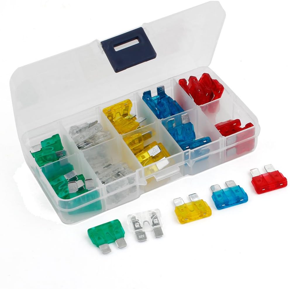 50pcs ATC Auto Car Boat Truck Blade Fuse Colorful 10A 15A 20A 25A 30A
