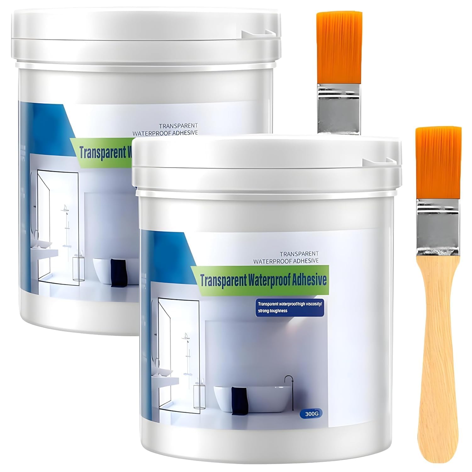 Claiez 600G Transparent Waterproof Coating Super Strong Anti-Leakage Agent Invisible Waterproof Adhesive (PACK OF 2)