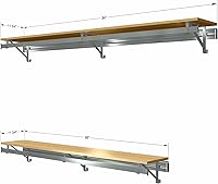 Vista 25 de RCMBY Elite 80" Top and Bottom Shelf Rod kit with Long Hang White Closet System