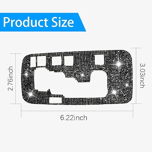 Miniatura 2 de Bling Gear - Adhesivo para cubierta de caja de cambios, adhesivo para el interior del automóvil para mujeres y hombres, compatible con Wrangler