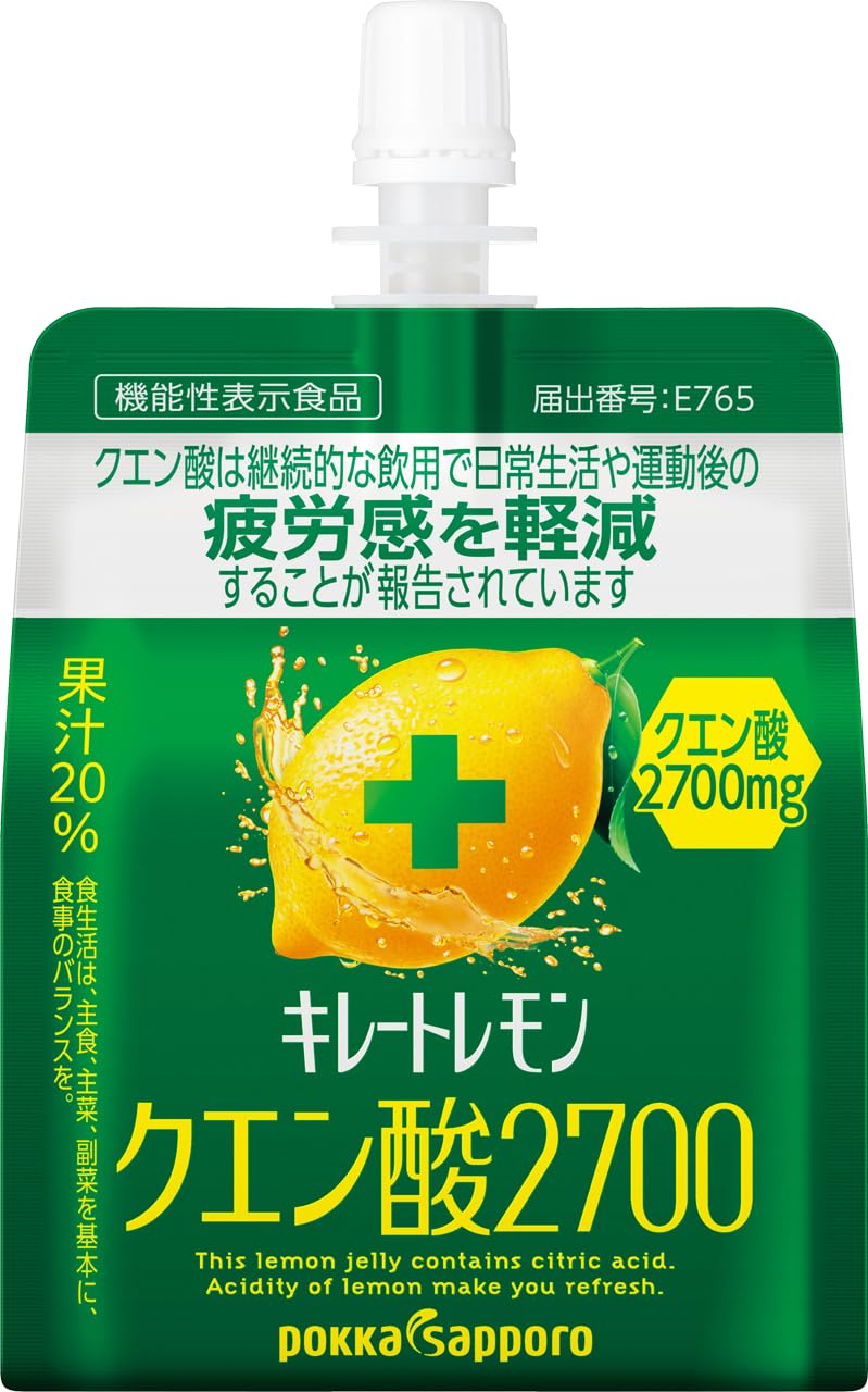 Amazon.co.jp: ポッカサッポロ キレートレモンクエン酸2700ゼリー165g