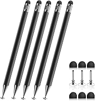 Vista 22 de Stylus (5 unidades), lápiz capacitivo 2 en 1 para pantalla táctil, alta precisión y sensibilidad, adecuado para tabletas iPhone/iPad/Android
