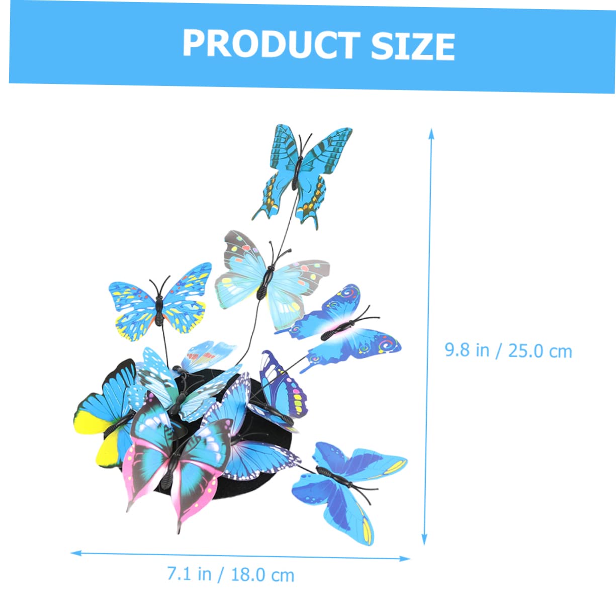 GALPADA 4pezzi Mini Cappello Decorativo con Clip per Forma di Farfalla Accessorio Elegante per Feste e Mascherate Leggero e Resistente Facile da Trasportare per Donne e Amiche