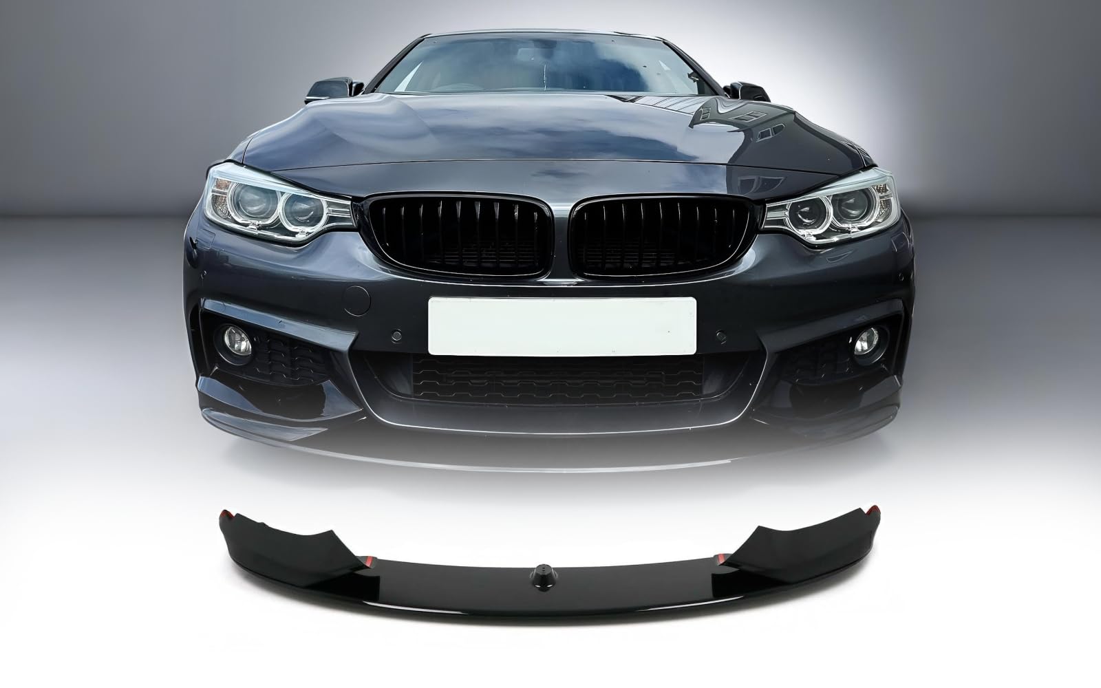 MpTuned BMW F32 F33 F36 Frontstoßstangenspoilerlippe Schwarz glänzend für BMW 4er 2014–2019 428i 430i 425d 430d 435i 440i 435d 440d