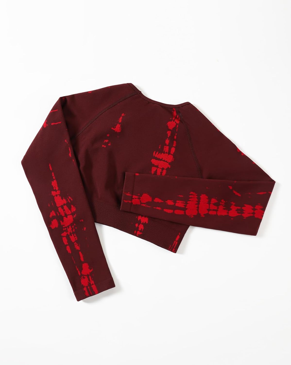 AUROLA Serpent Snake Long Sleeve Shirts for Women, Seamless Workout Crop Tops Crew Neck Cropped T Shirt Athletic Yoga - Image 3