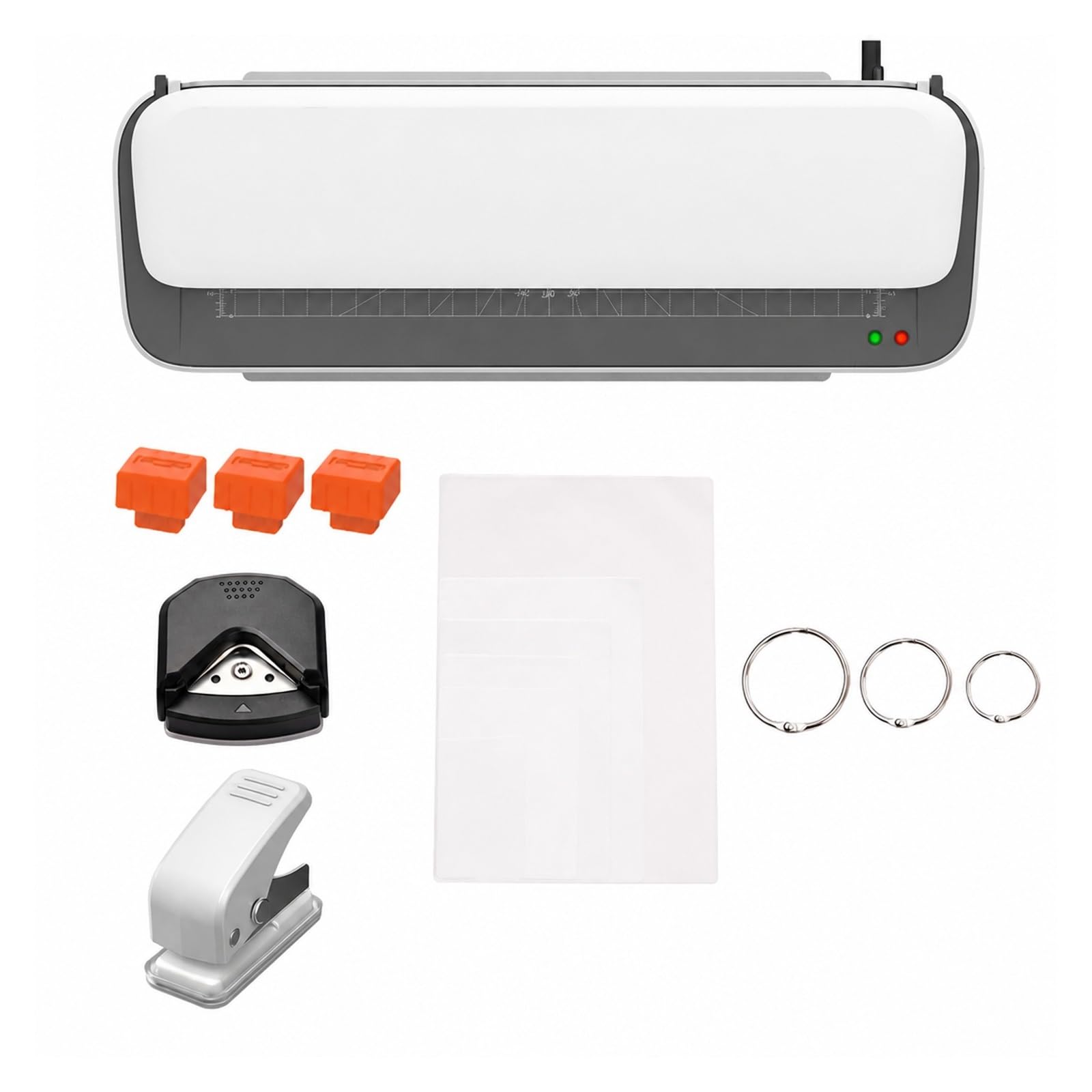 Laminator, Maszyna Do Laminowania A4 SL388 do domu i biura | Szerokość Wejściowa 9 Cali, Laminowanie Na Gorąco I Zimno, Zestaw 6 W 1, 2 Rolki