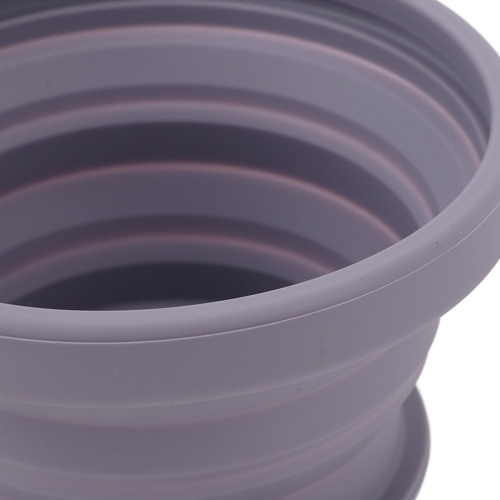 Ciotola da viaggio per cani da esterno e pieghevole in silicone per animali domestici, 150 ml (Viola)
