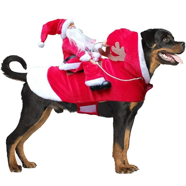 Foto 2 de 7 de Disfraz de Navidad divertido de Papá Noel, disfraz de reno con capucha