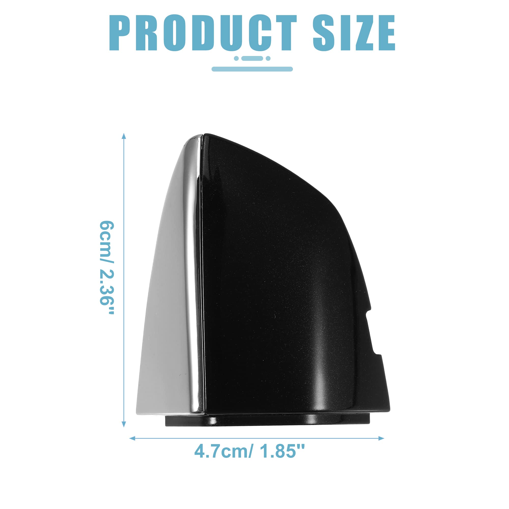 X AUTOHAUX Front Left Door Handle Lock Cover Cap For VW Jetta & More – White Plastic, 3-Month Warranty