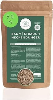 JASKERS® Baum Strauch & Heckendünger 5 Kg | Perfekt Als Hecken Dünger Für Eiben, Kirschlorbeer und Thuja Hecken | Strauchd...