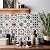 Decorative Rustic Wallpaper Tile Stickers 4 x 4 in just Peel and Stick,Adhesive Vinyl Backsplash Tile Decals of 24pcs for Kitchen,Bathroom,Laundry,Shower Decor