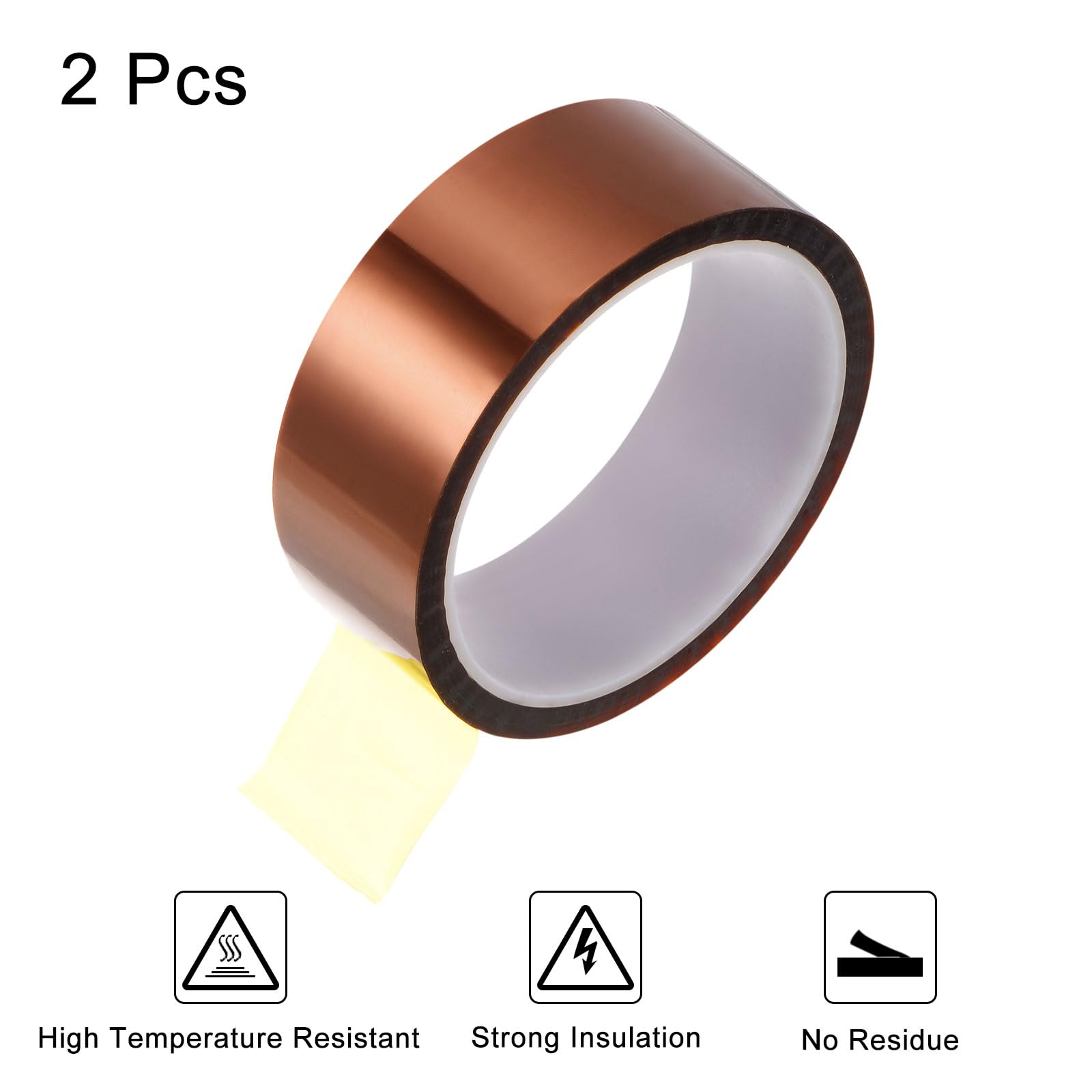 8 Rotoli Nastro Adesivo Resistente Al Calore | 10mm X 33m, Fino A 300°C | Per Sublimazione Ed Elettronica - Foto 4