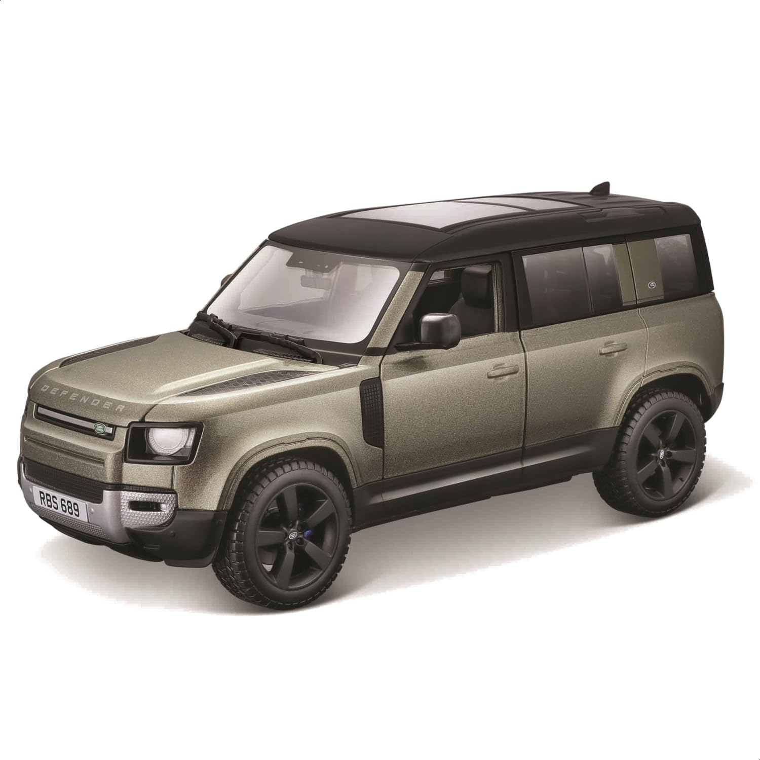 Bburago LAND ROVER DEFENDER - 1:24 Scale - Incredibly Detailed Die-Cast Replica Collectible SUV, Green