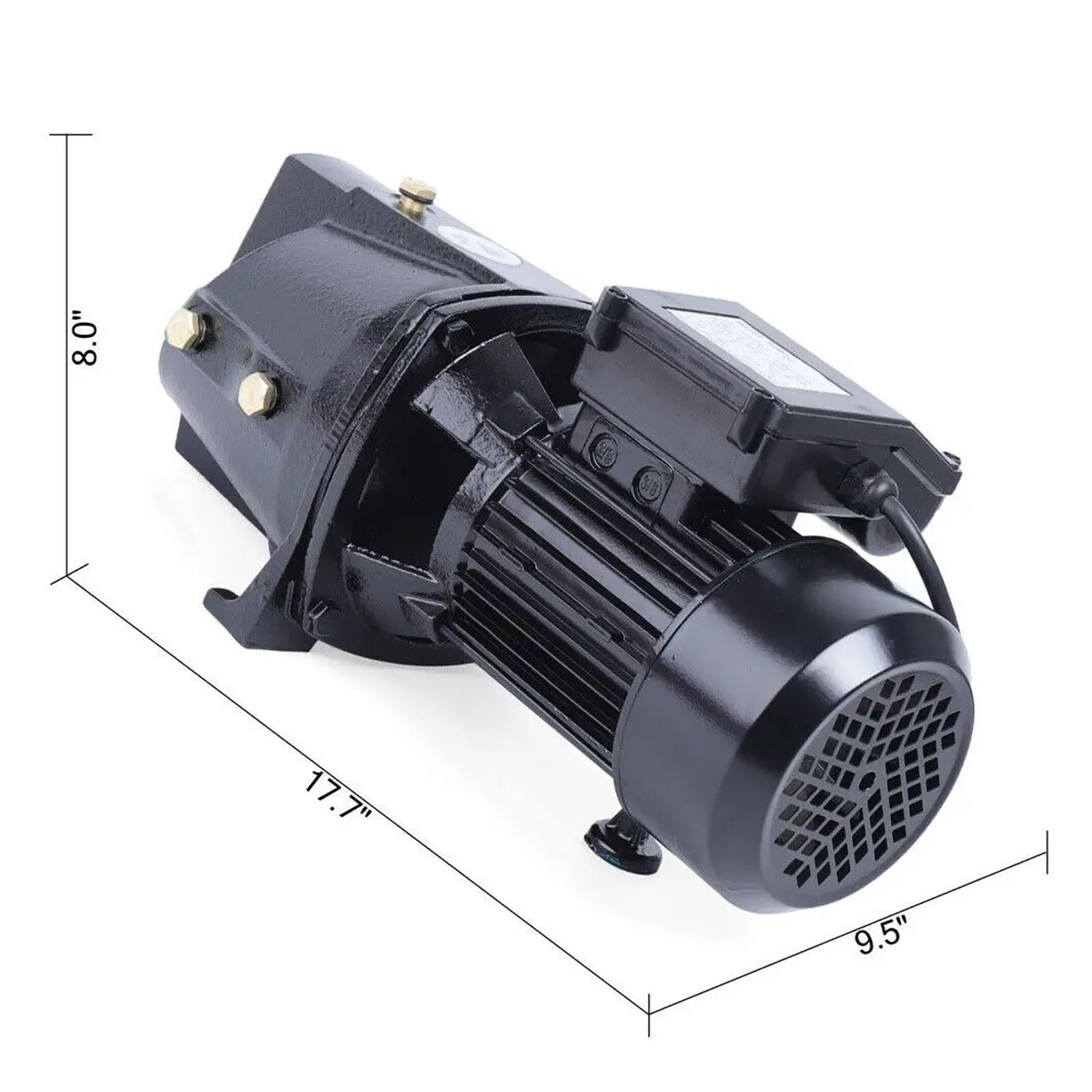 Amazon.co.jp: 浅水ポンプ 井戸ポンプ 110V 3/4 自吸式 圧力スイッチ 