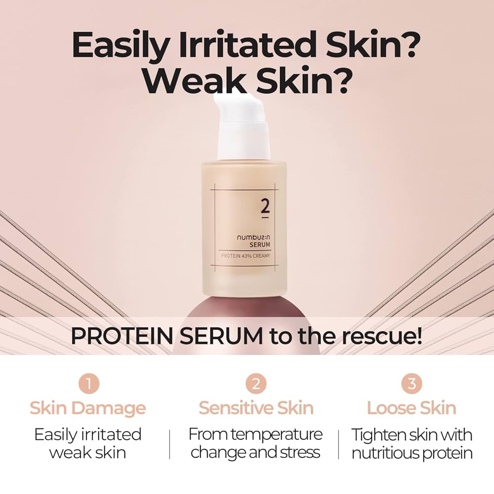 Numbuzin No.2 Protein Creamy Serum - Strengthens Skin Barrier
