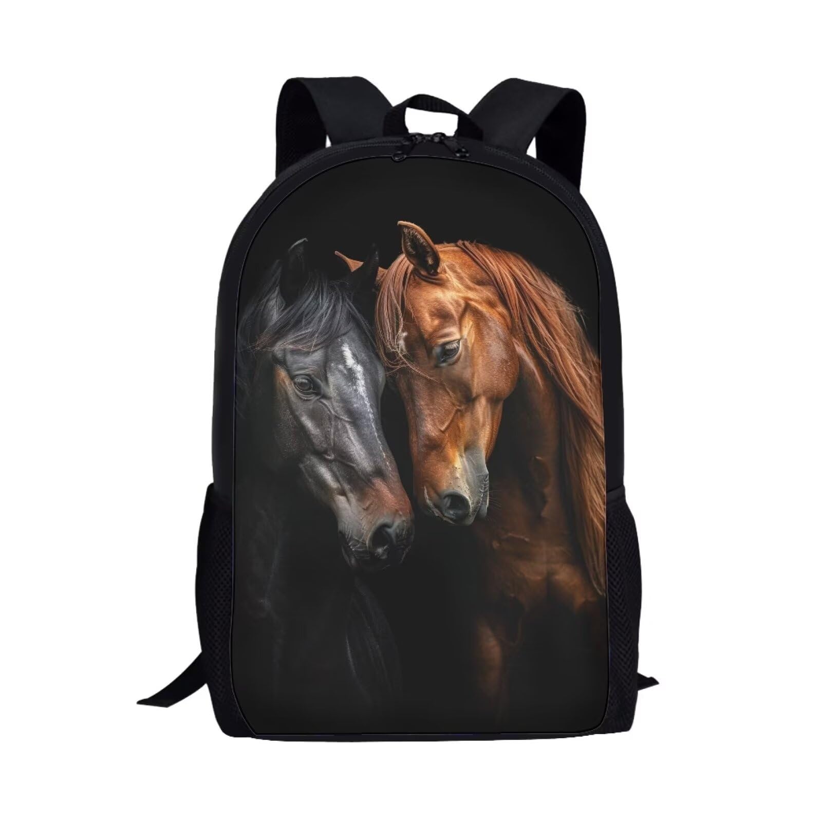 xixirimido Mochila escolar para niños y niñas, bolsa de libros para primaria, Horse Love, talla única, Mochila informal