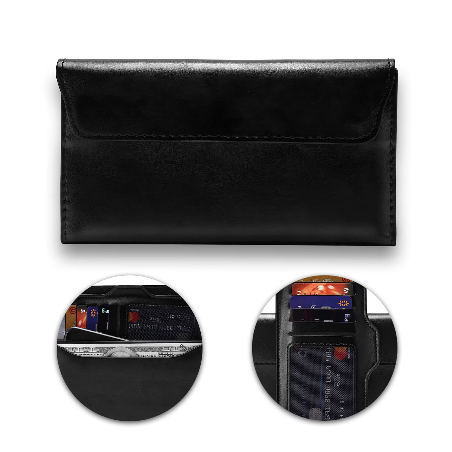 K-S-Trade Set Compatibile con Huawei Nova 10 Marsupio Custodia Cassa del Telefono Calotta di Protezione Smartphone Sacchetto Holster Cintura Nero con Spazio Compatibile con La Banca di Potere, Hard
