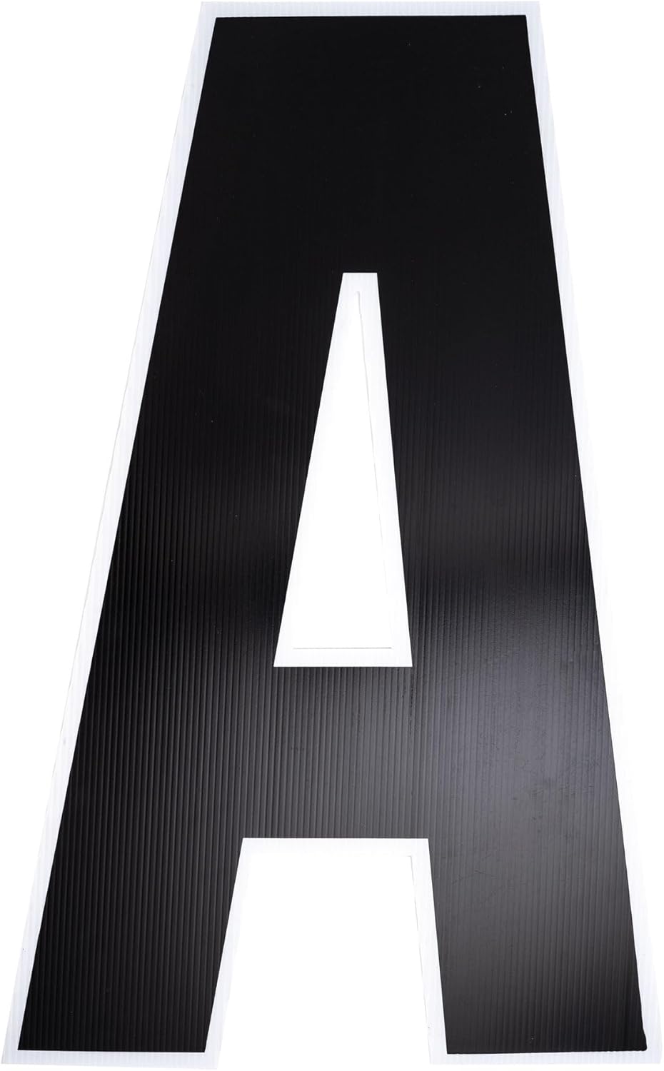 Simple Elements 24" Black Decorative Letter "T" – Outdoor Plastic Yard Sign with 10" Metal Stakes for Events, Parties & Weddings