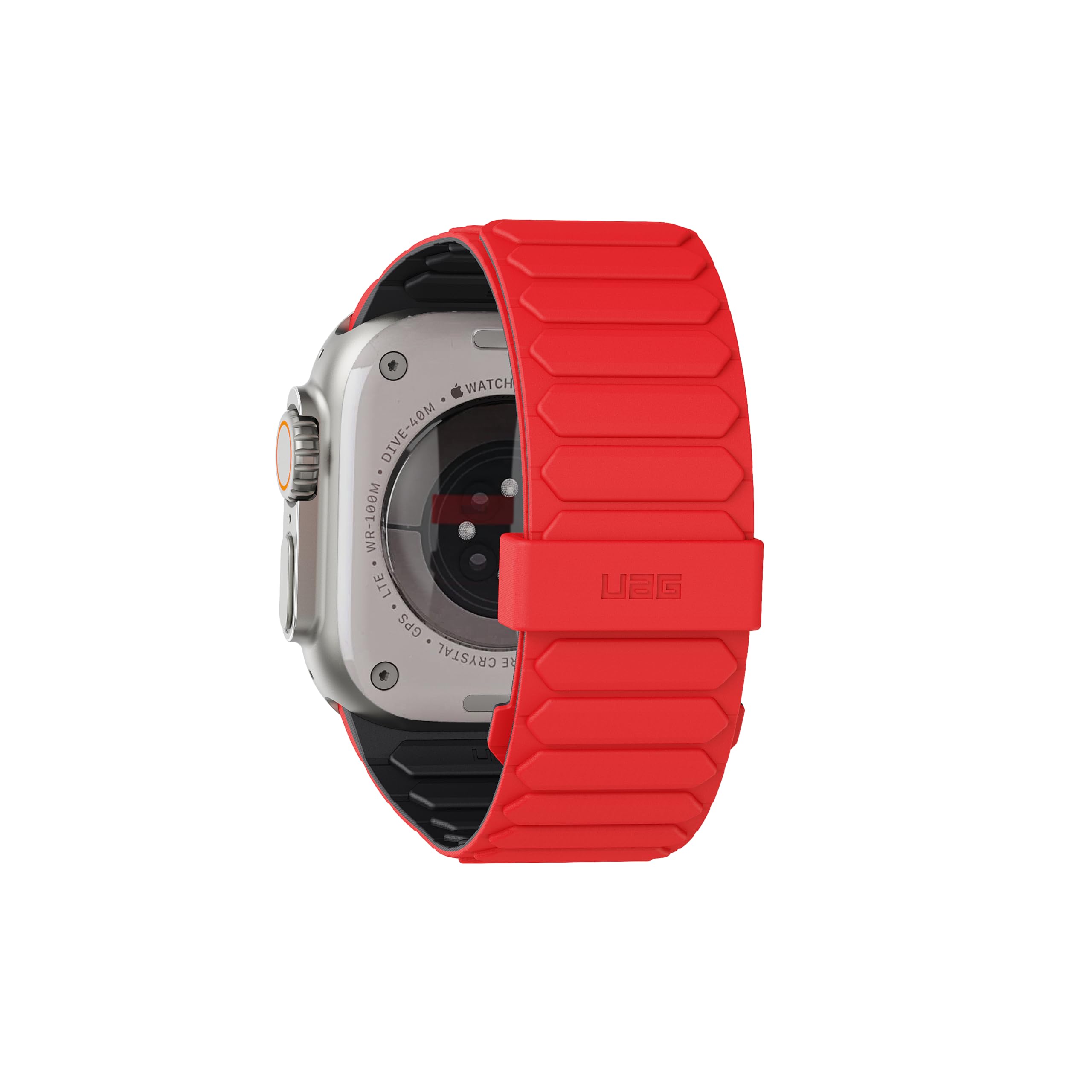 URBAN ARMOR GEAR UAG Bracelet de montre magnétique réversible double face en silicone compatible avec Apple Watch 49/46/45/44 mm et 42/41/40 mm Pathfinder Bracelet de montre magnétique réversible
