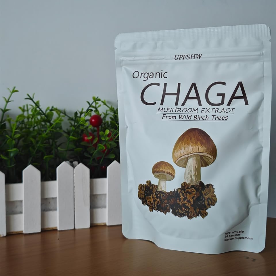 Miniatura 6 de Café de hongos, Café instantáneo orgánico con Cordyceps, Reish, Trompeta real, Shitake, Cola de pavo, melena de león para energía, concentración,