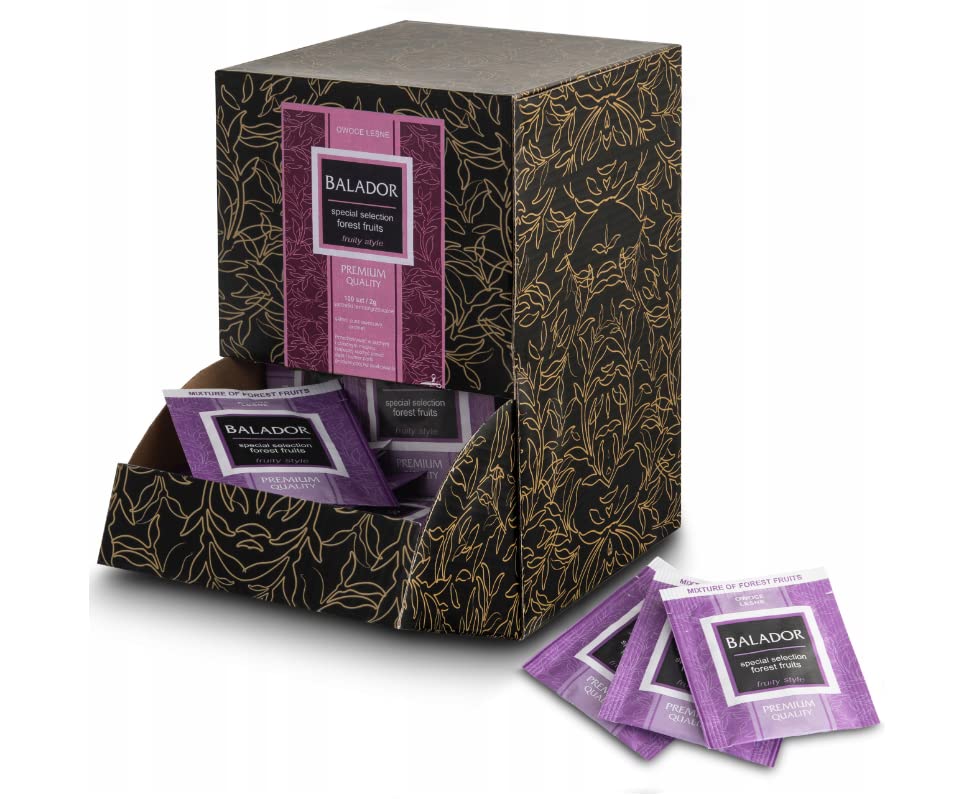Té de Frutas del Bosque, Mezcla de Frutas 100 Bolsitas de Té, Sabor a Bayas | Ingredientes 100% Naturales, Ideal con Miel, Limón, Leche - 200 g