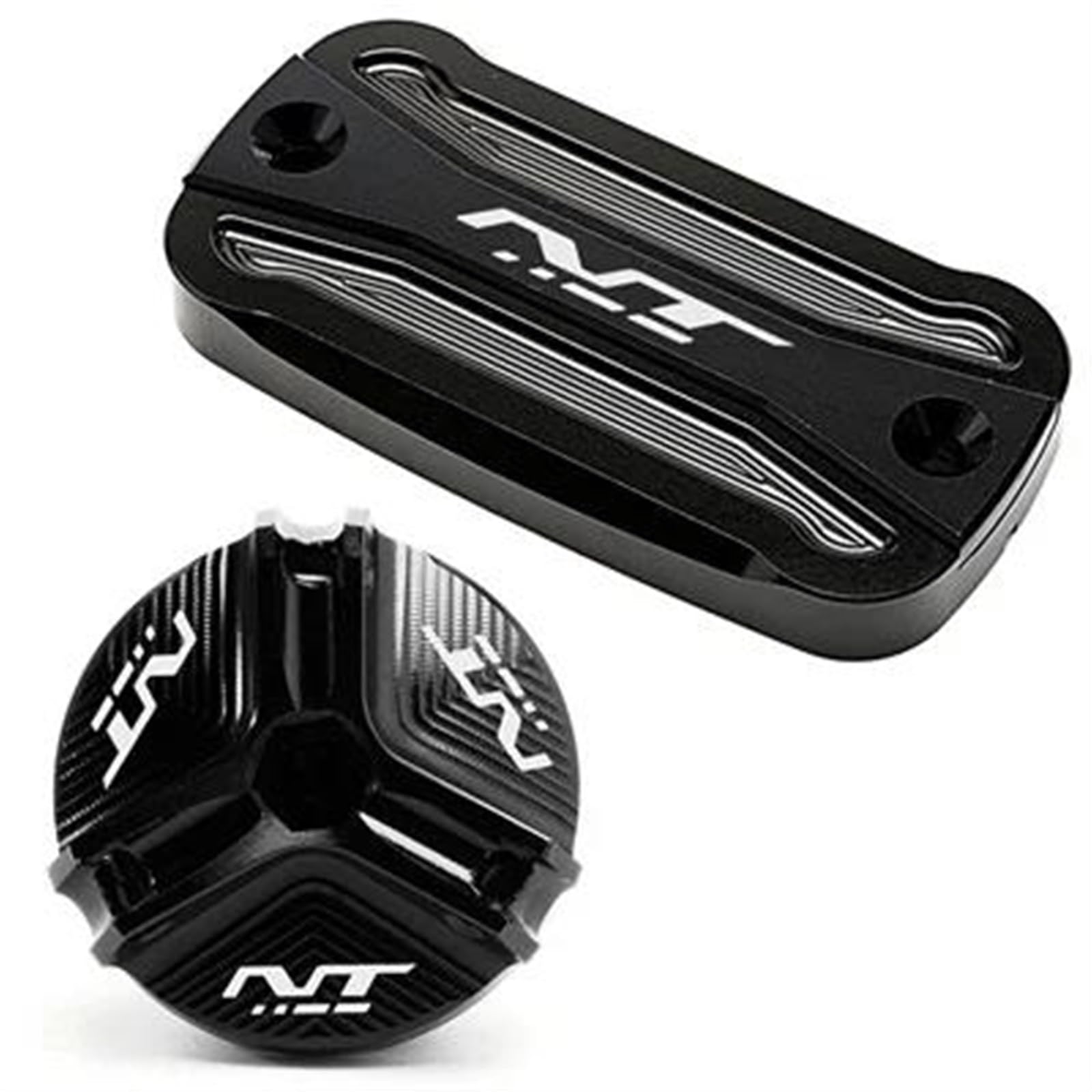 Coperchio del Serbatoio del Liquido dei Freni della Pompa Principale del Motociclo Accessori per NT1100 2021 Tappo del Serbatoio Dell'olio Motore (Color : A Set-Titanium)