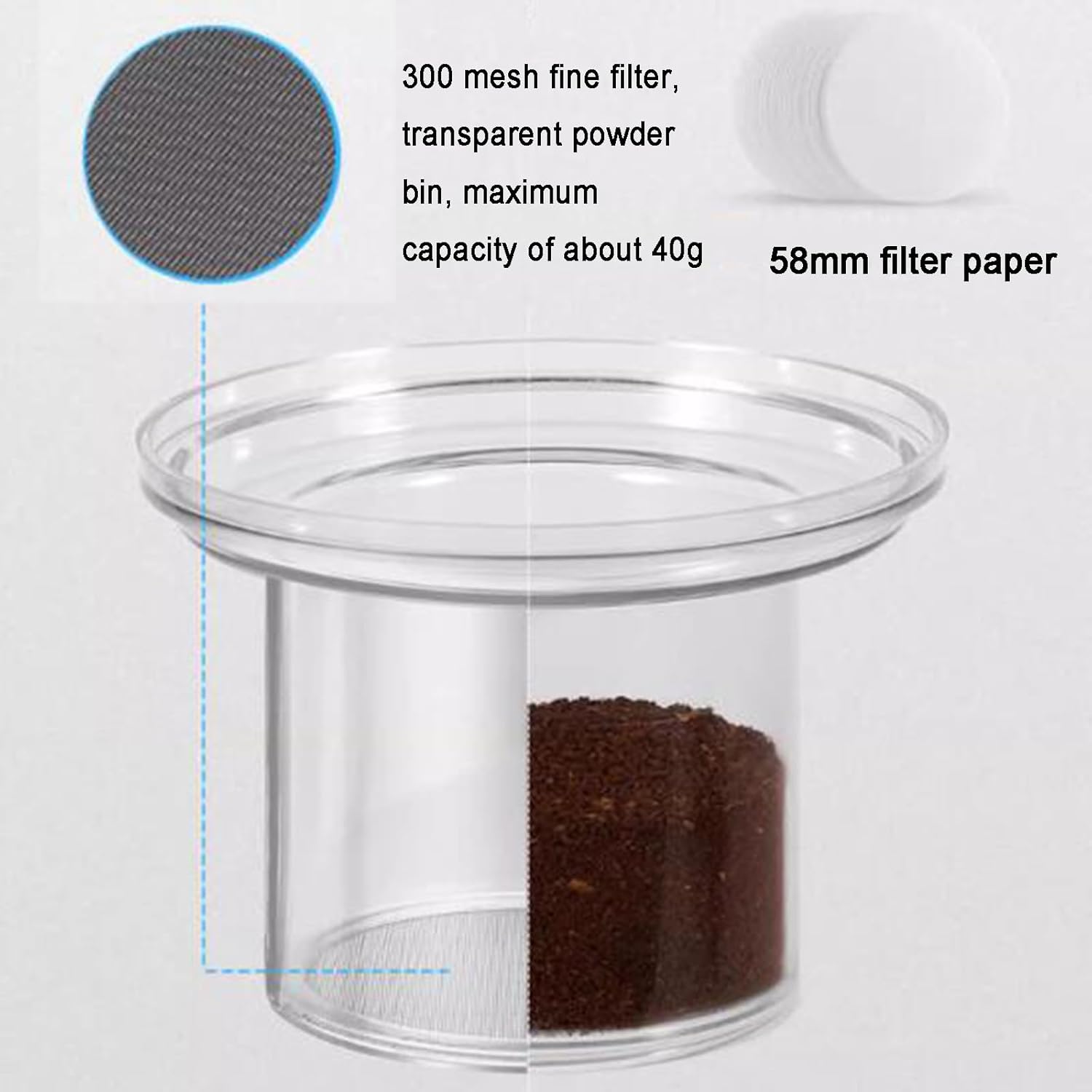 Cold Brew Coffee Maker Tower, Ice Drip Coffee Maker, with Smooth Dripper-Adjustable Water Flow, 300 Mesh Stainless Steel Filter, for Home, Cafe, Office