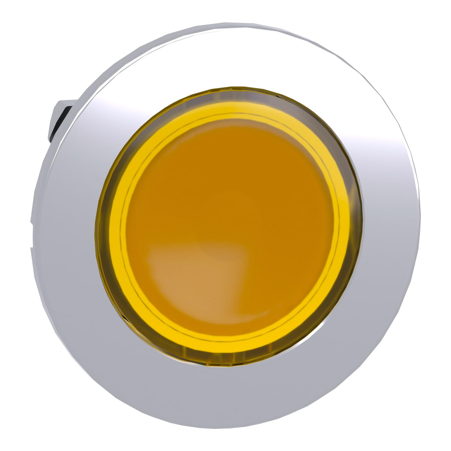 Tête de bouton poussoir Cabeza Puls Flush jaune LED pour tableau