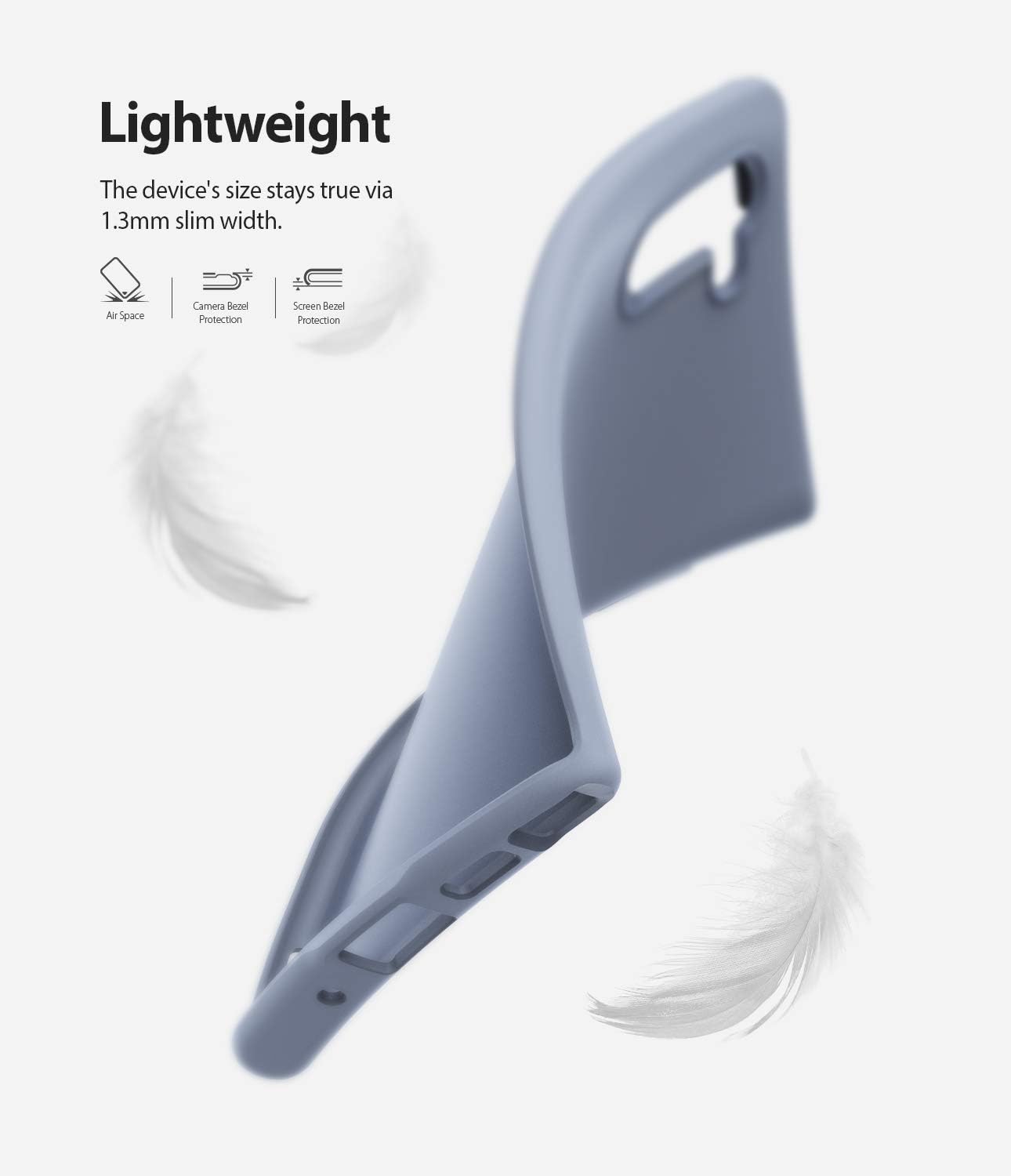 Ringke Air-S Compatible with Galaxy Note 10 Case (2019), Premium Smooth Matte Satin Texture TPU Thin Flexible Soft Fit Phone Cover - Lavender Gray