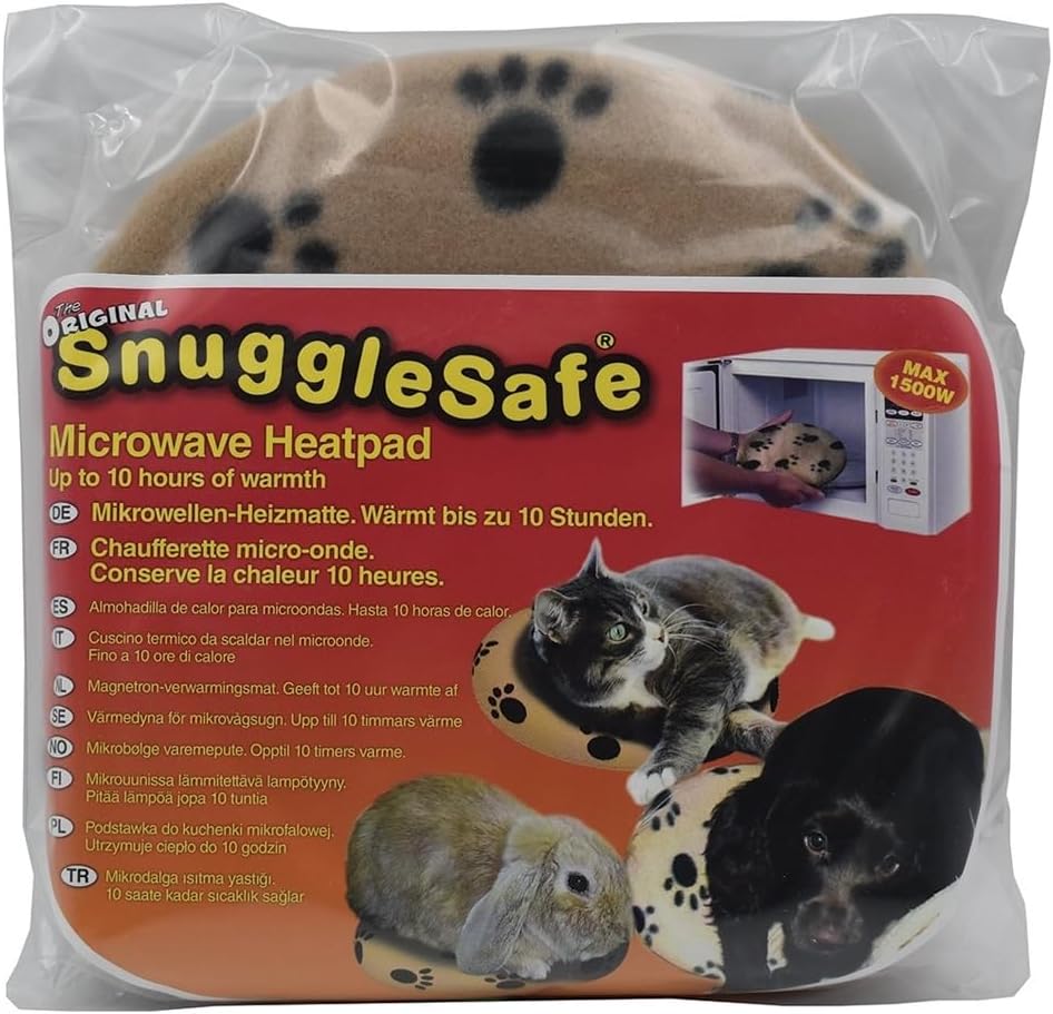 Pet Heating Pad by Snuggle Safe, Pet Microwaveable Heat Pad, Safe Pet Bed Warmer