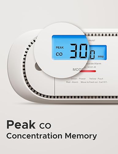 Miniatura 7 de X-Sense Detector inteligente de monóxido de carbono XC01-M, un accesorio para kit de alarma de humo FS31 o FS51, detector de CO portátil