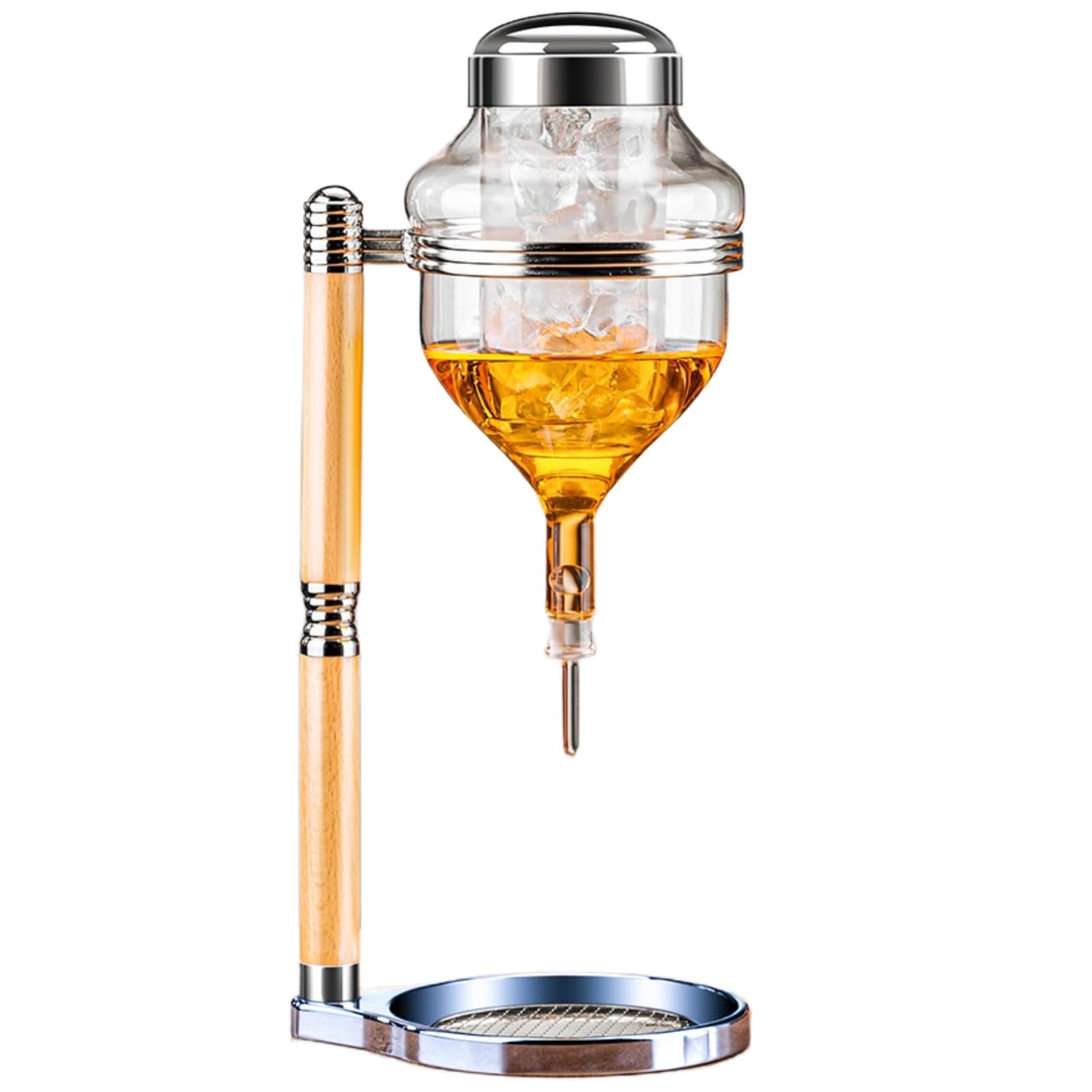 Iced Whiskey,Liquor,Sake Dispenser Unique drip design 720ml (Silver)