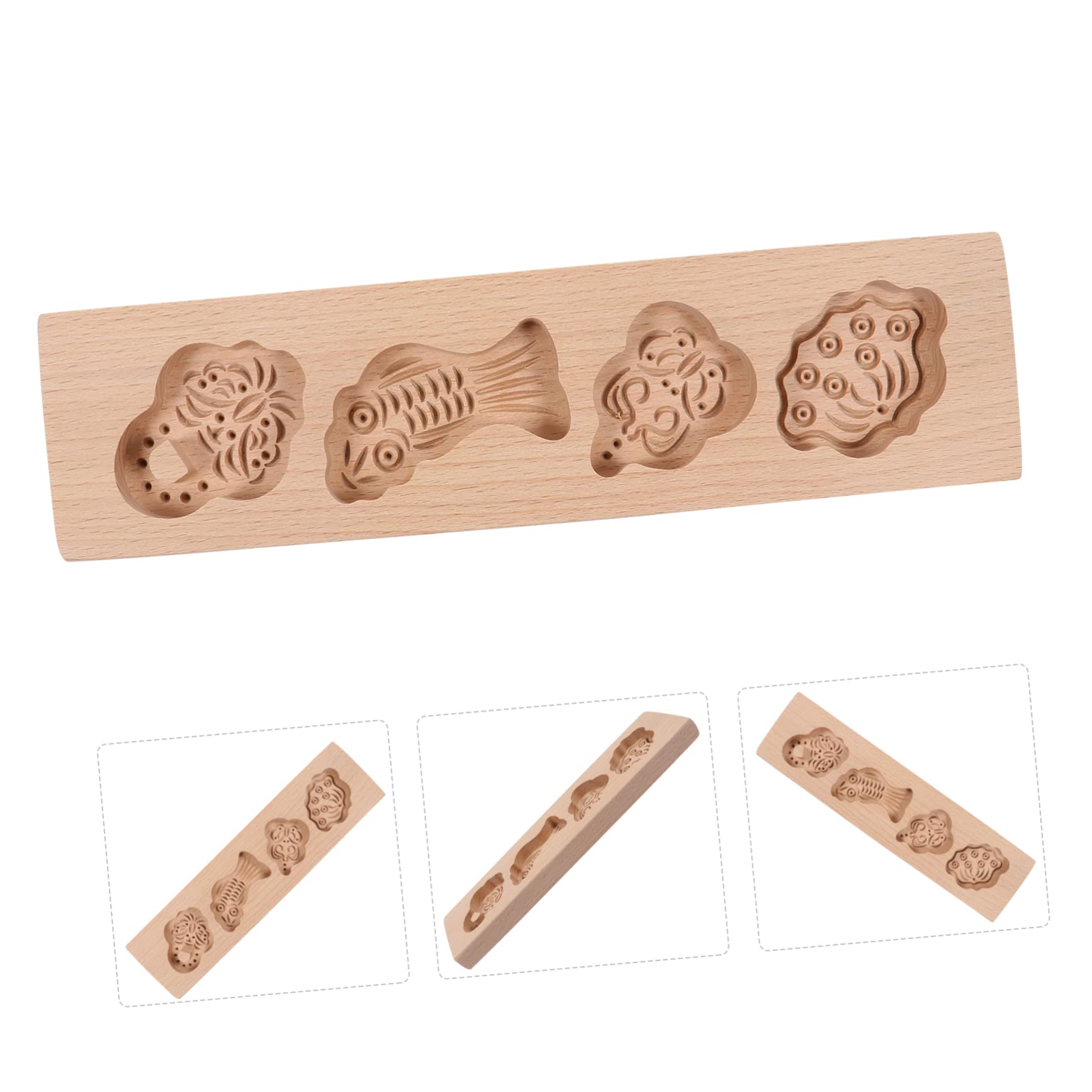 Keksformen aus Holz, Keks, 1 Stück, Gebäck, chinesische Presse, chinesischer Mondkuchen, Küchenhelfer, Mondkuchen-Maker, Eiscreme-Kuchen, DIY-Backzubehör