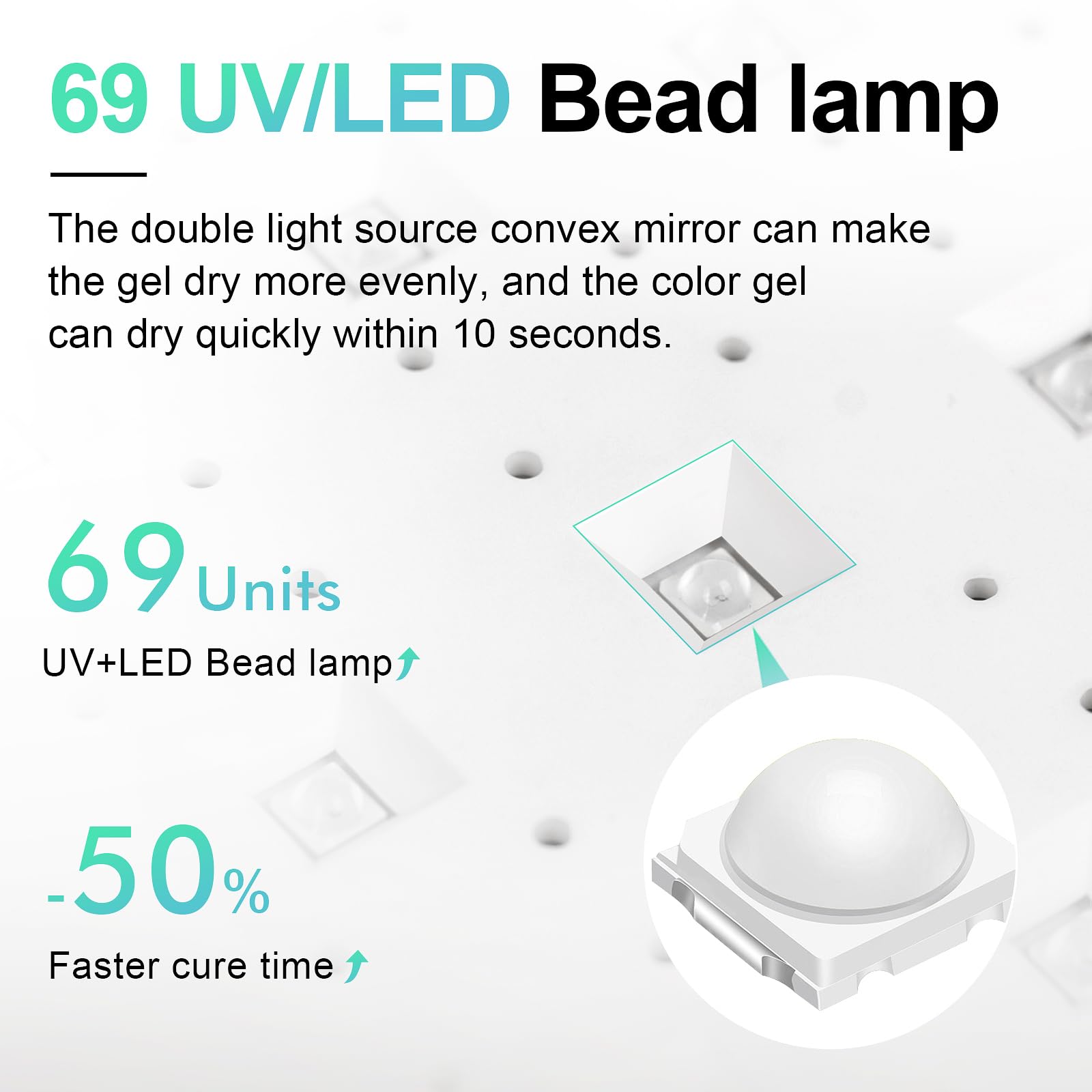 L'UGX Lampada professionale per polimerizzazione unghie per asciugatura smalto gel 72 W LED UV con cuscino bracciolo e vassoio retrattile, perfetta per manicure e pedicure in salone e a casa, rosa