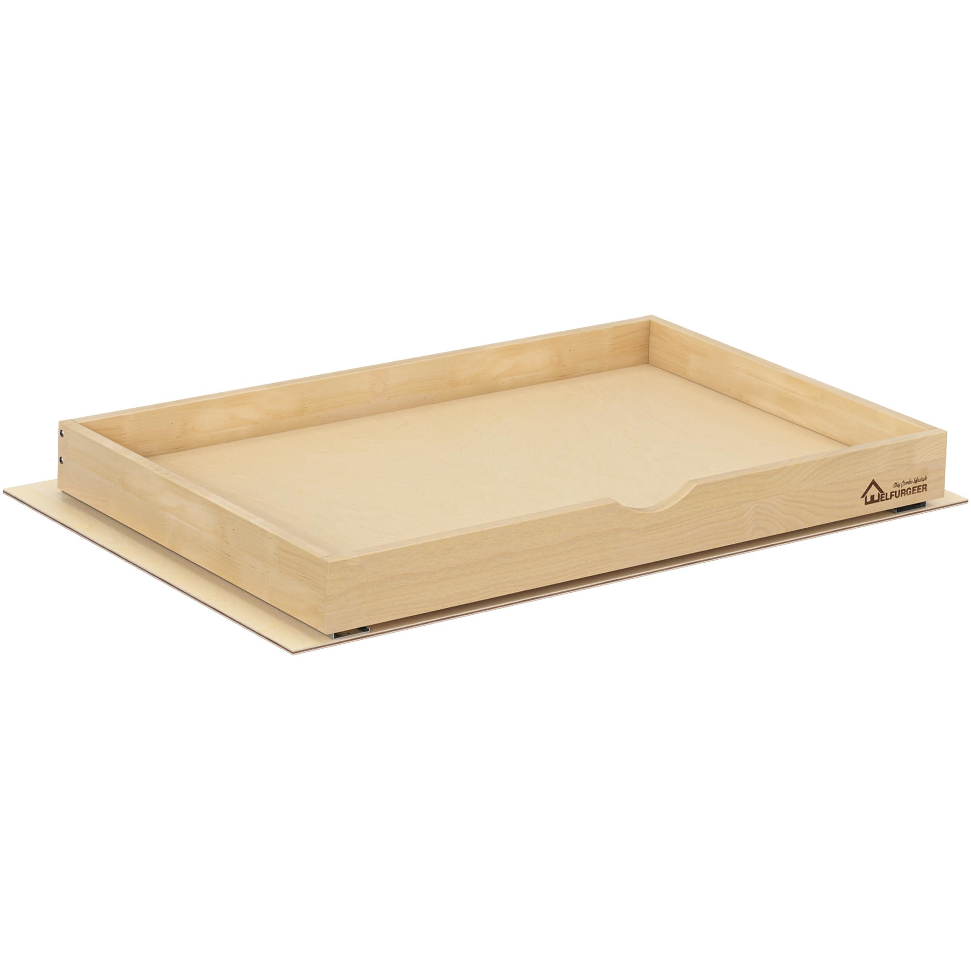 WelFurGeer Soft Close Pull Out Drawers for Kitchen Cabinets, 32" W x 22" D Pull Out Cabinet Organizer, Heavy-Duty Cabinet Organizer, Space-Saving Pullout Drawer for Home & Kitchen Organization