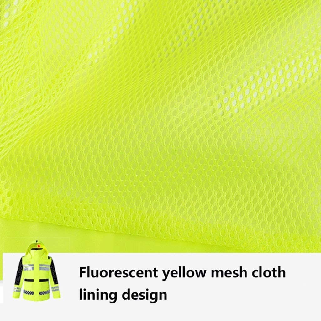 ApuaVireo&Co chalecos alta visibilidad, Traje reflectante for adultos, chaqueta de seguridad de poliéster, mono impermeable de alta visibilidad, chaleco reflectante de seguridad.