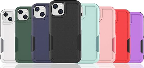 Miniatura 9 de Funda para iPhone 14iPhone 13 funda protectora de doble capa resistente para teléfono celular, a prueba de golpes, resistente con protector de