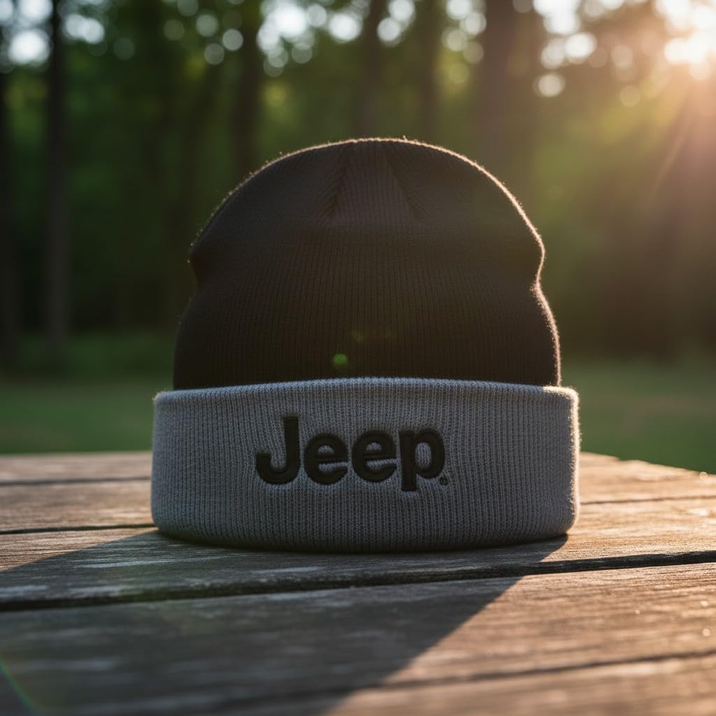 Jeep Flip Knit Hat Beanie Licensed and Authentic