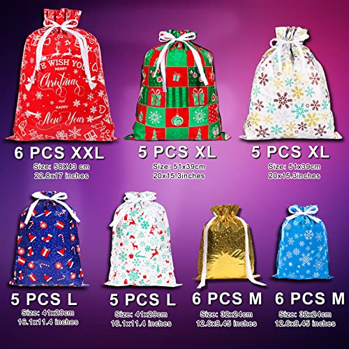 CASPLUS Christmas Drawstring Gift Bags (38PCS) - Image 3