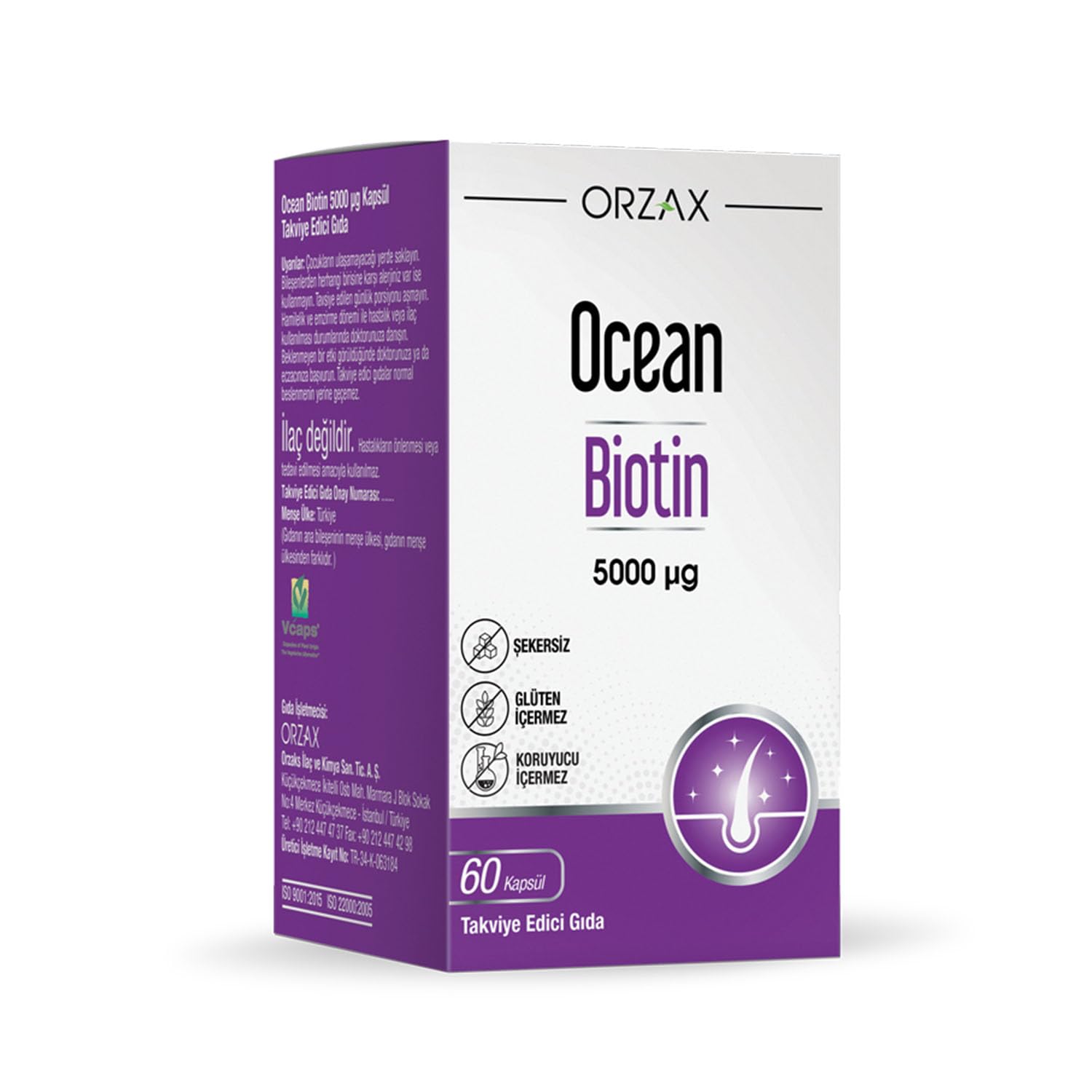 Ocean Biotin 5000mcg 60 Kapsül