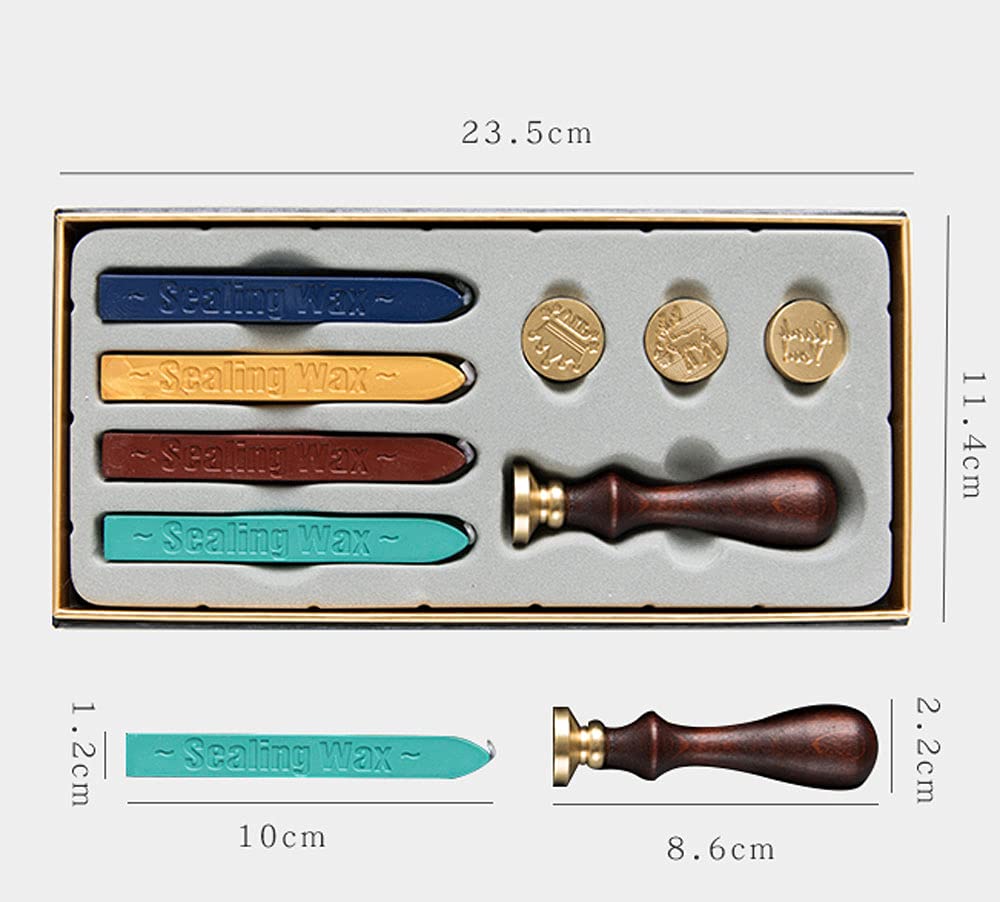 Kit De Sellos De Cera Para Invitaciones - Incluye Cuchara Calefactora, Sello Y Papel, Ideal Para Bodas Y Eventos Especiales