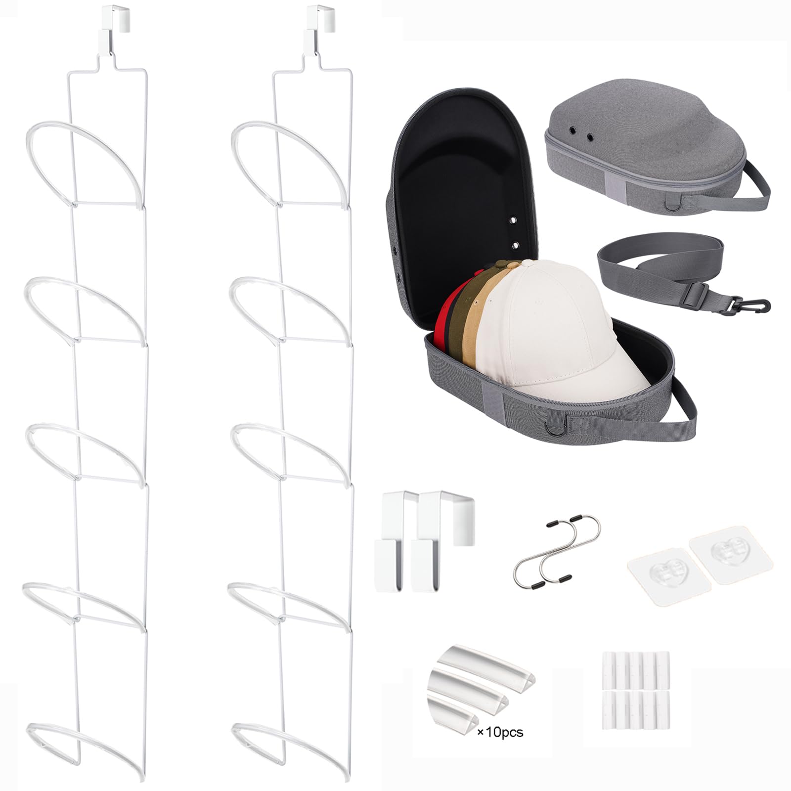 Livememory Hat Rack, Wigs Rack,Hat Travel Case for Baseball Cap